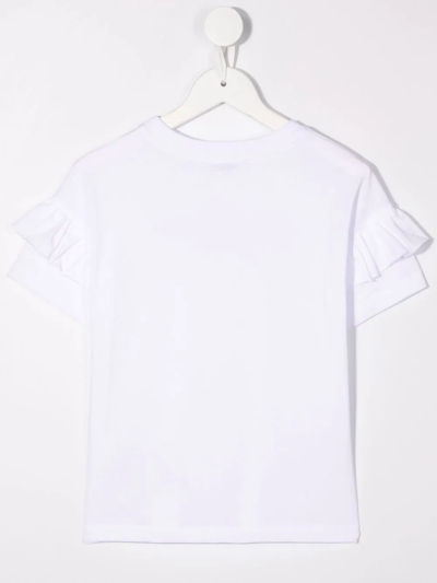 Shop Philosophy Di Lorenzo Serafini Logo-print Short-sleeved T-shirt In White