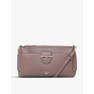 Shop Dune Darlena Faux-leather Cross-body Bag In Grey-plain Synthetic