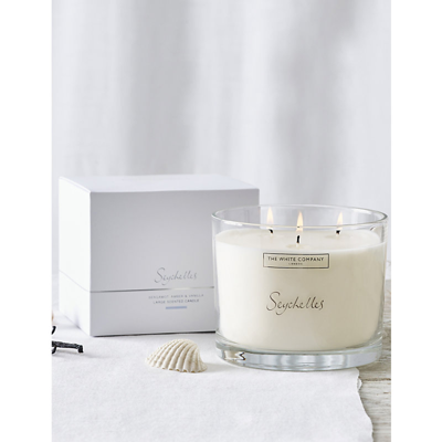 Shop The White Company None/clear Seychelles Large Scented Candle 770g