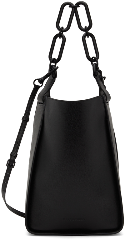 Shop Balenciaga Black Tool 2.0 Small North-south Tote In 1000 Black