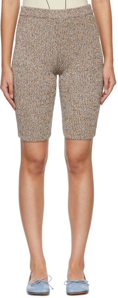 Mm6 Maison Margiela Multicolor Cotton Shorts In 001f Moulinè