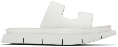 Shop Marsèll White Intagliato Sandals