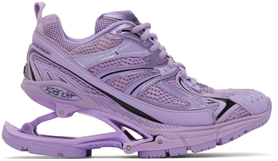 Shop Balenciaga Purple X-pander Sneakers In 5510 Lilac/black