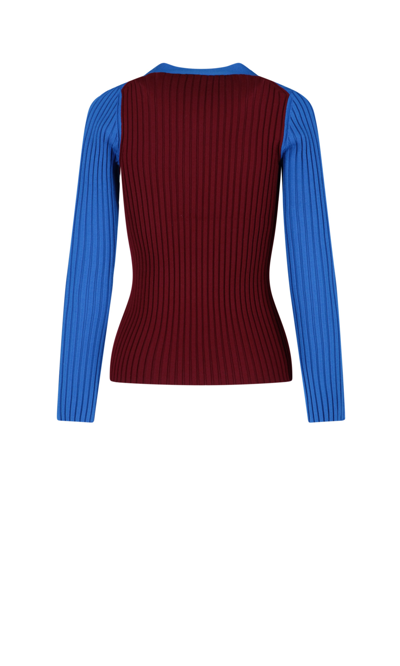 Shop Tory Burch Bicoloured Cardigan