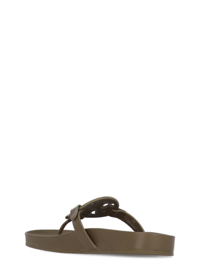 Shop Tory Burch Sandals In Olive/ Olive