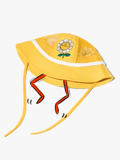 雏菊刺绣遮阳帽