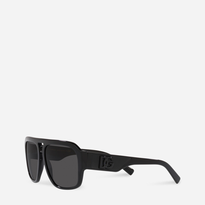 Dolce & Gabbana Dolce&gabbana 58mm Pilot Sunglasses In Black