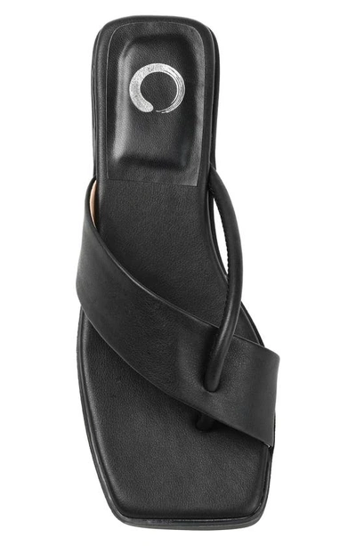 Journee Collection Mina Strappy Heeled Mule In Black
