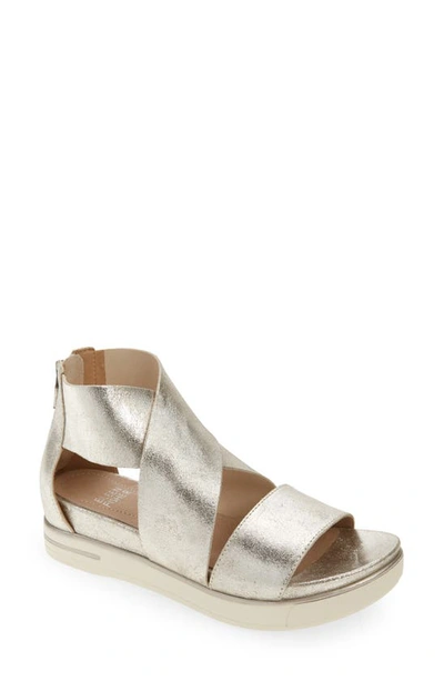 Shop Eileen Fisher Sport Platform Sandal In Platinum