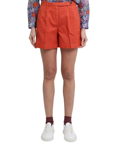 Shop Massimo Alba Orange Sardina Shorts