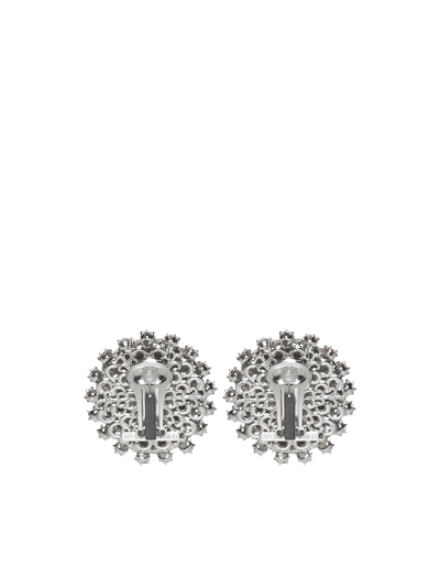Shop Alessandra Rich Earring In Cry Silver