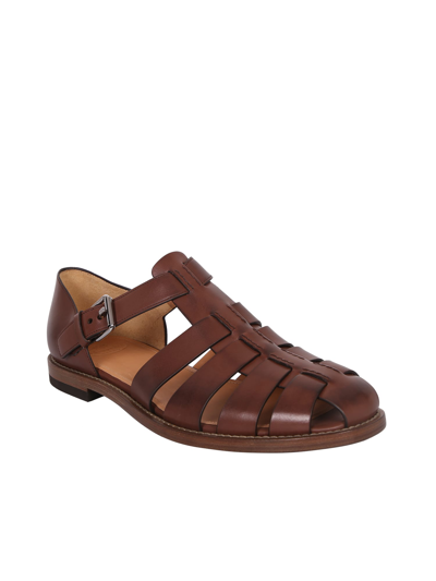 Shop Church's Fisherman Leather Sandals In Brown
