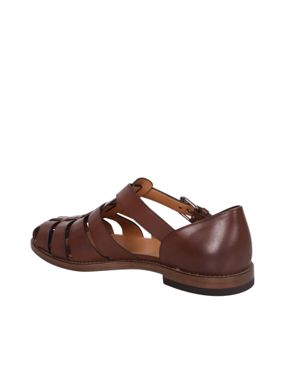 Shop Church's Fisherman Leather Sandals In Brown