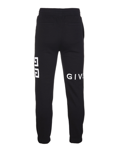 Shop Givenchy Man Black Slim Fit Joggers With  4g Embroidery