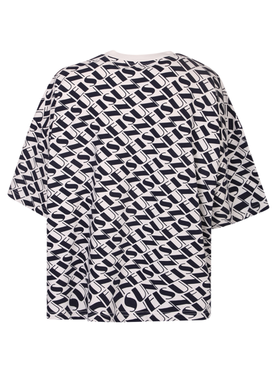 Sunnei Logo Print All-over T-shirt In White