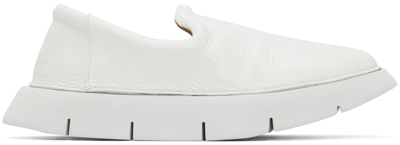 Shop Marsèll White Intagliata Loafers In 110 White
