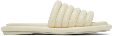 Marsèll Off-white Spalmata Flat Sandals In 118 Latte