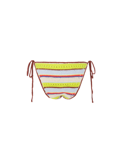 Shop Ganni Bikini Slip In Multicolor