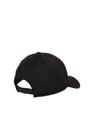 Ferrari Logo-embroidered Curved-brim Recycled-polyester Baseball Cap In Black