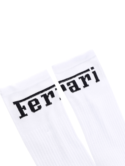 Shop Ferrari Socks In White
