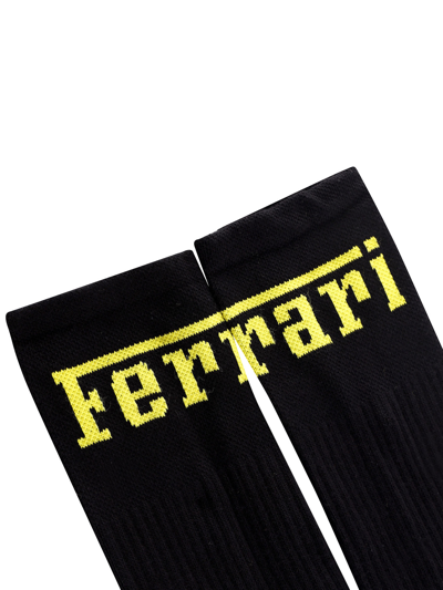 Shop Ferrari Socks In Black