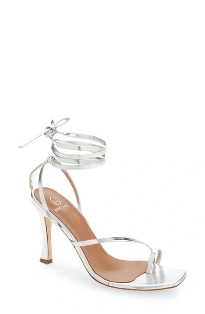 Shop Brother Vellies Bike Ankle Strap Sandal In Silver