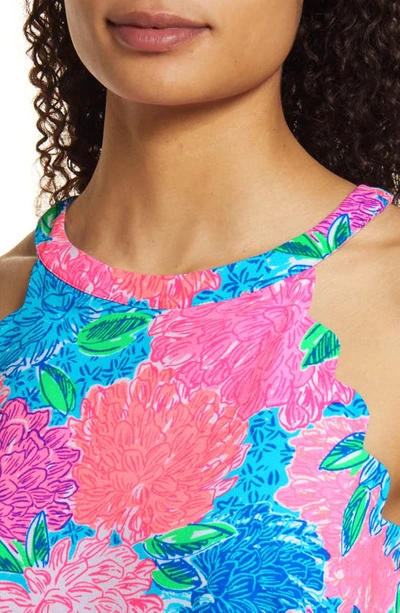 Shop Lilly Pulitzer Tabby Sleeveless Shift Dress In Multi Beach House Blooms