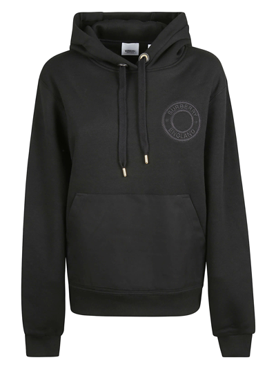 Shop Burberry Poulter Rdk Hoodie In Black