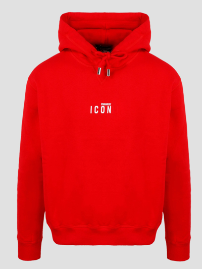 Shop Dsquared2 Mini Icon Hoodie In Red