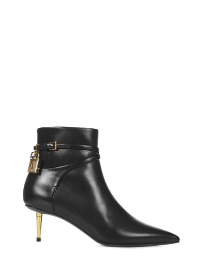Shop Tom Ford Padlock Boots In Black