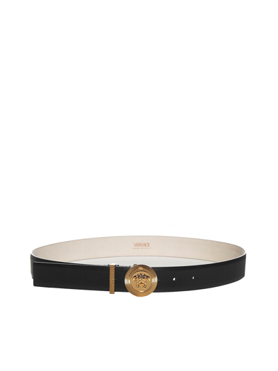 Shop Versace Belt In Nero Oro