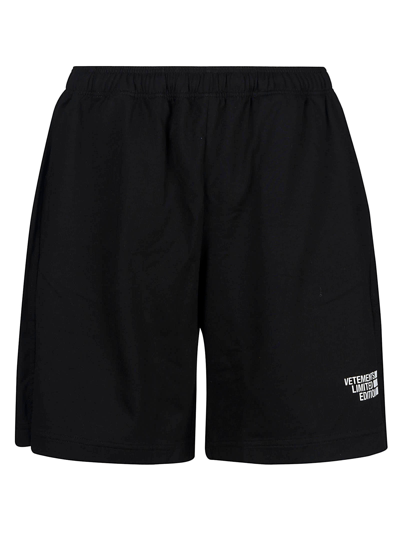 Shop Vetements Limited Edition Shorts In Black