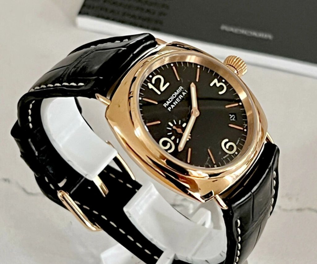 Pre owned Panerai Radiomir Pam 103 Automatic 18k Rose Gold Zenith Mvmt 40mm Rare Watch ModeSens