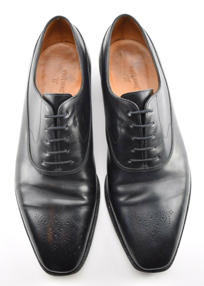 Pre-owned John Lobb 9.5e Uk St Crepin vint 99 Prestige Line Black Leather  Dress Shoes In Brown