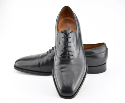 Pre-owned John Lobb 9.5e Uk St Crepin vint 99 Prestige Line Black Leather  Dress Shoes In Brown