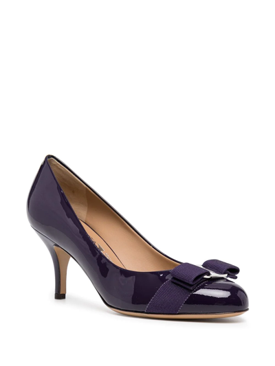 Ferragamo Carla 70 Pumps In Purple
