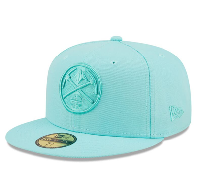Shop New Era Turquoise Denver Nuggets Color Pack 59fifty Fitted Hat