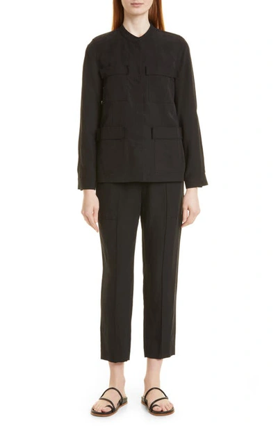 Kobi Halperin Addison Cropped Straight-leg Pants In Black