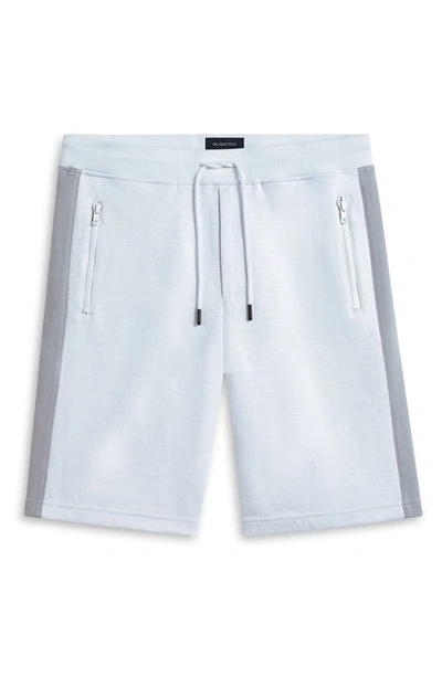 Shop Bugatchi Comfort Cotton Blend Shorts In Chalk