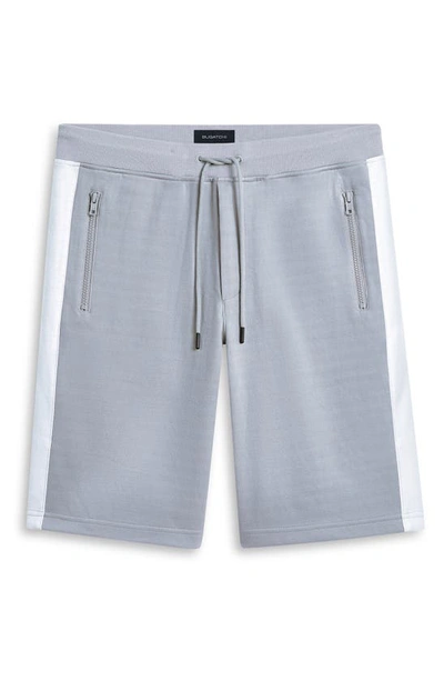 Shop Bugatchi Comfort Cotton Blend Shorts In Platinum