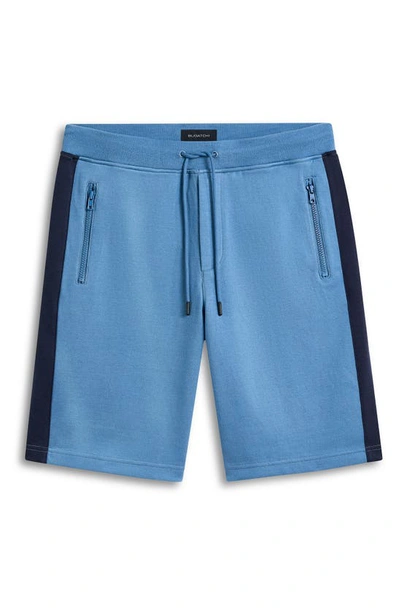 Shop Bugatchi Comfort Cotton Blend Shorts In Slate