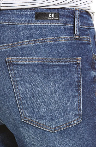 Kut From The Kloth Rachael Fab Ab Distressed High Waist Mom Jeans In Receptive
