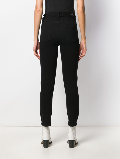 Shop Citizens Of Humanity Harlow Mid-rise Slim Jeans In Black