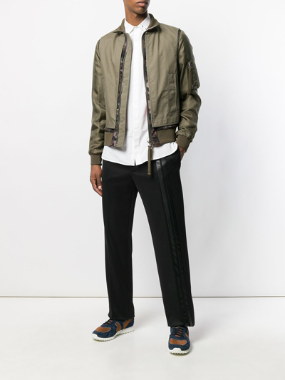 Valentino Side Stripe Track Pants In Black