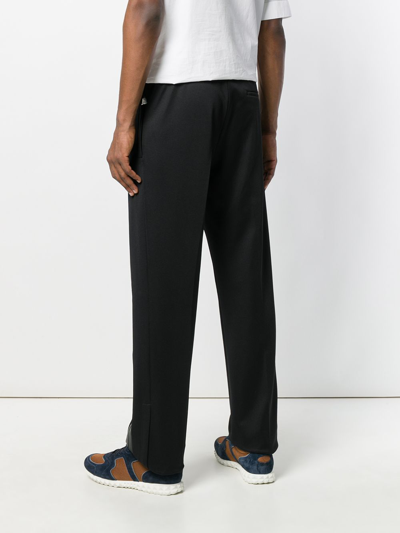 Shop Valentino Side Stripe Track Pants In Black