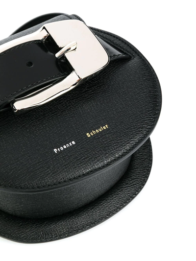 Shop Proenza Schouler Buckle Mini Crossbody In Black