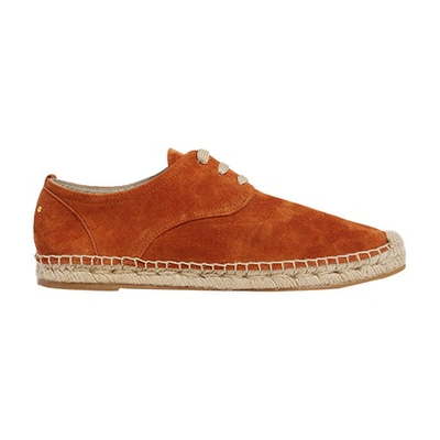 Shop Vanessa Bruno Flat Espadrilles In Rouille