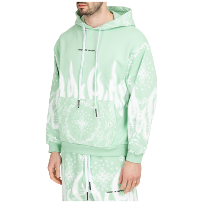 Shop Vision Of Super Men's Hoodie Sweatshirt Sweat  Bandana In Green