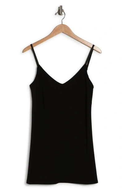 Shop Bebe V-neck Sleeveless Dress In Black