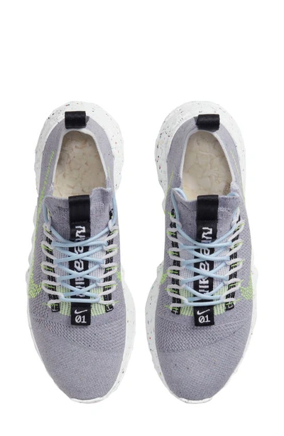 Shop Nike Space Hippie 01 Primeknit Sneaker In Grey/ Volt Glow-photon Dust